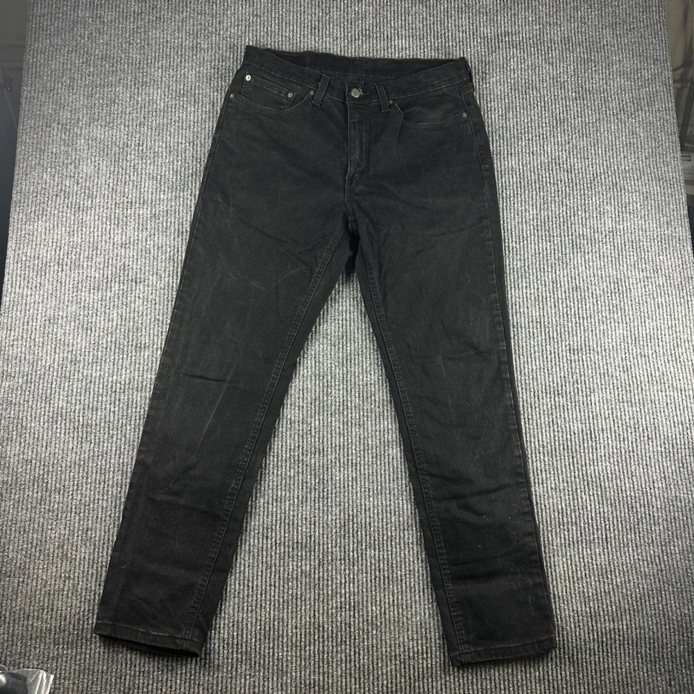Levis 531 Athletic Slim Jeans Mens 34x32 Black Denim Pants 531-0010